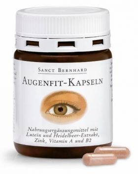 KAPSULE ZA OČI z izvlečkom luteina in borovnice prehransko dopolnilo - Sanct Bernhard, (90 kapsul) 38g