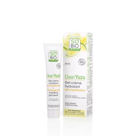 Clean'YUZU vlažilna gel - krema za obraz - SO’BiO étic, 40ml 