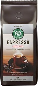 Kava MINERO ESPRESSO celo zrnje bio - LEBENSBAUM 250 g