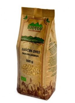 Luščen oves, biološko pridelan - BIOTOP, 500g