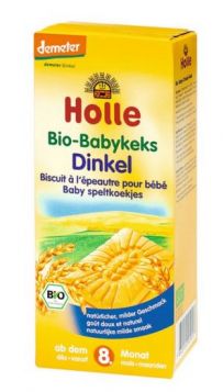 Otroška hrana - bio pirini piškoti za dojenčke po 8. mesecu (demeter) - HOLLE, 150g