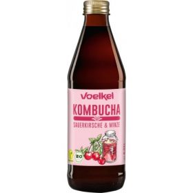 Kombuča napitek višnja meta bio - VOELKEL, 330 ml