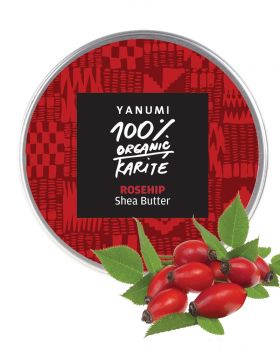 100 % naravno, hladno stiskano karitejevo maslo s šipkom - Yanumi