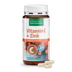Vitamin C + CINK kapsule z dolgim delovanjem - Sanct Bernhard, (180 kps)125g prehrasnko dopolnilo