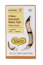 4-žitni amarantovo kokosovi tolarji brez glutena - WERZ, 125 g 
