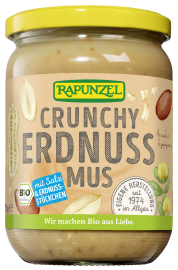 Arašidni namaz crunchy bio, 500g - RAPUNZEL