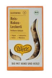 Kokos - riževi sladkosnedi brez glutena - WERZ, 125g