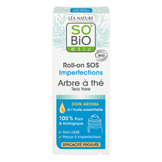 Roll on SOS za obraz s čajevcem - SO’BiO étic, 5 ml